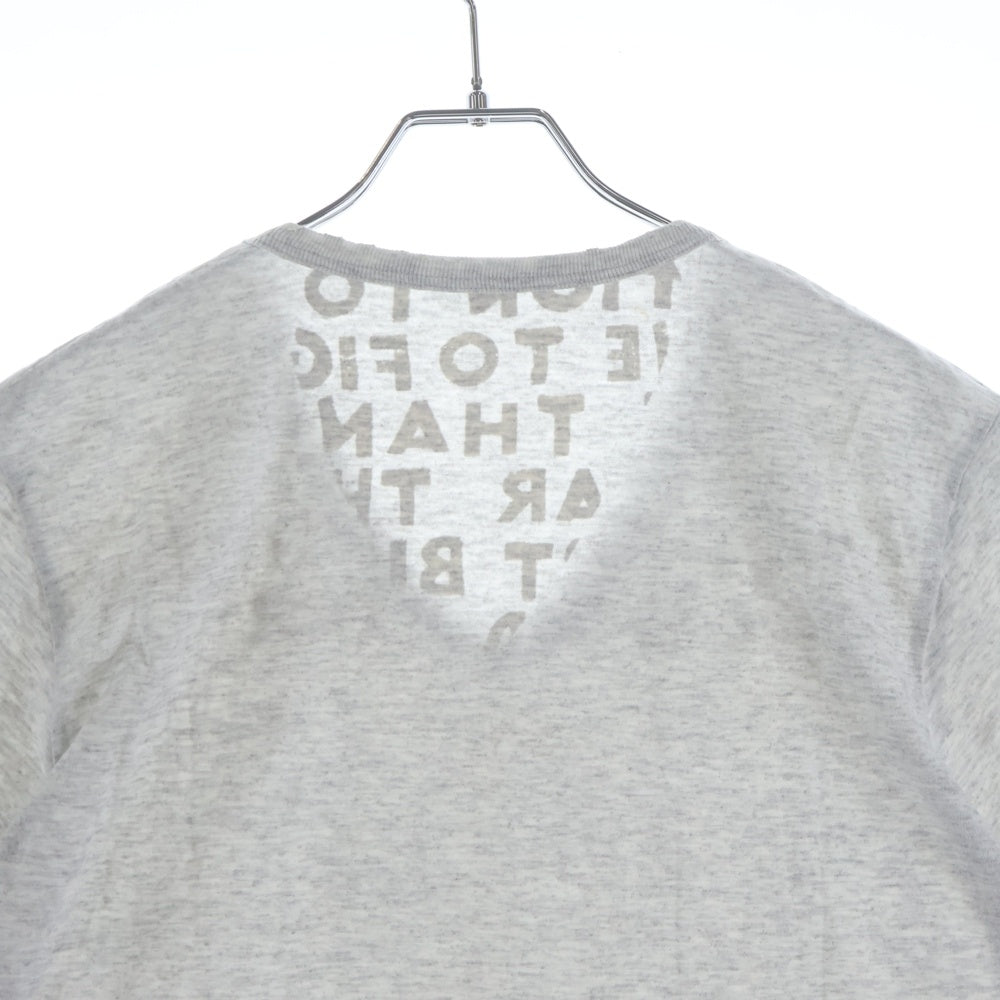 Maison Martin Margiela(メゾンマルタンマルジェラ) 08SS ここのえ期 エイズT 半袖 クルーネック Tシャツ カットソー グレー GC099