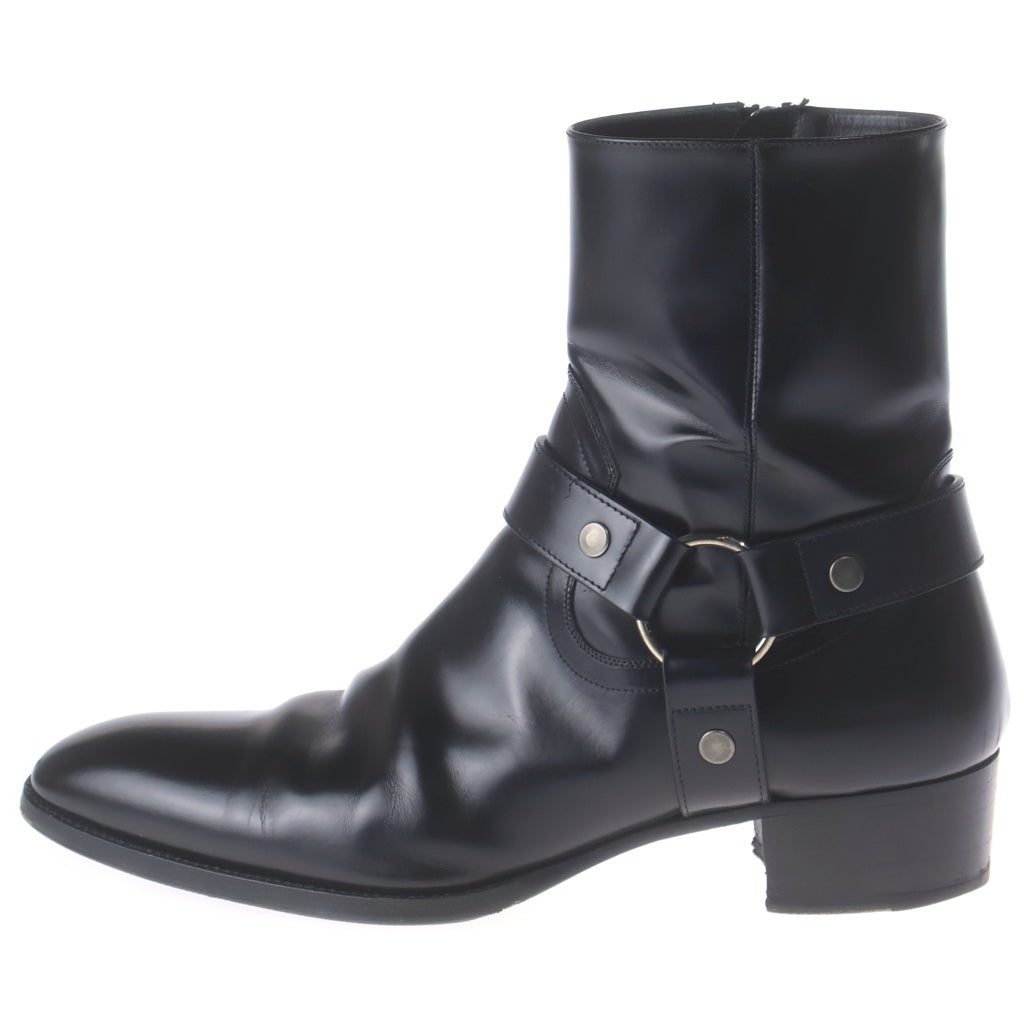 SAINT LAURENT PARIS(サンローランパリ) Wyatt Harness Boot ワイアットハーネスブーツ サイドジップ ブラック D1573070