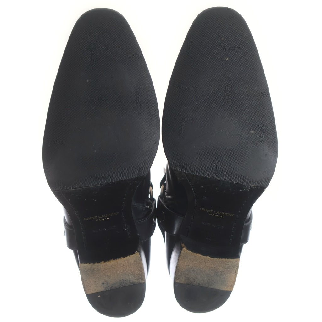 SAINT LAURENT PARIS(サンローランパリ) Wyatt Harness Boot ワイアットハーネスブーツ サイドジップ ブラック D1573070