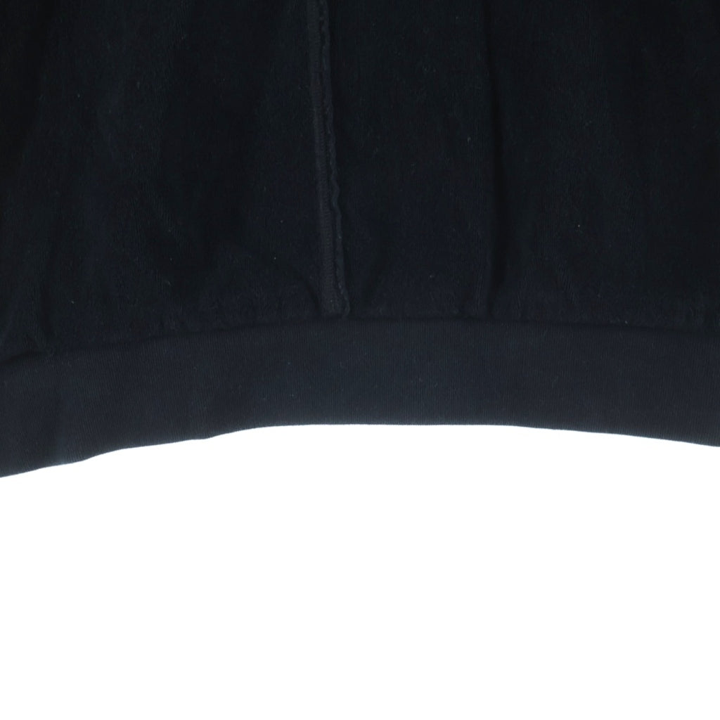 MONCLER(モンクレール) MAGLIA GIROCOLLO 袖ロゴワッペン クルーネックスウェットトレーナー ブラック F10918G72400 V8119