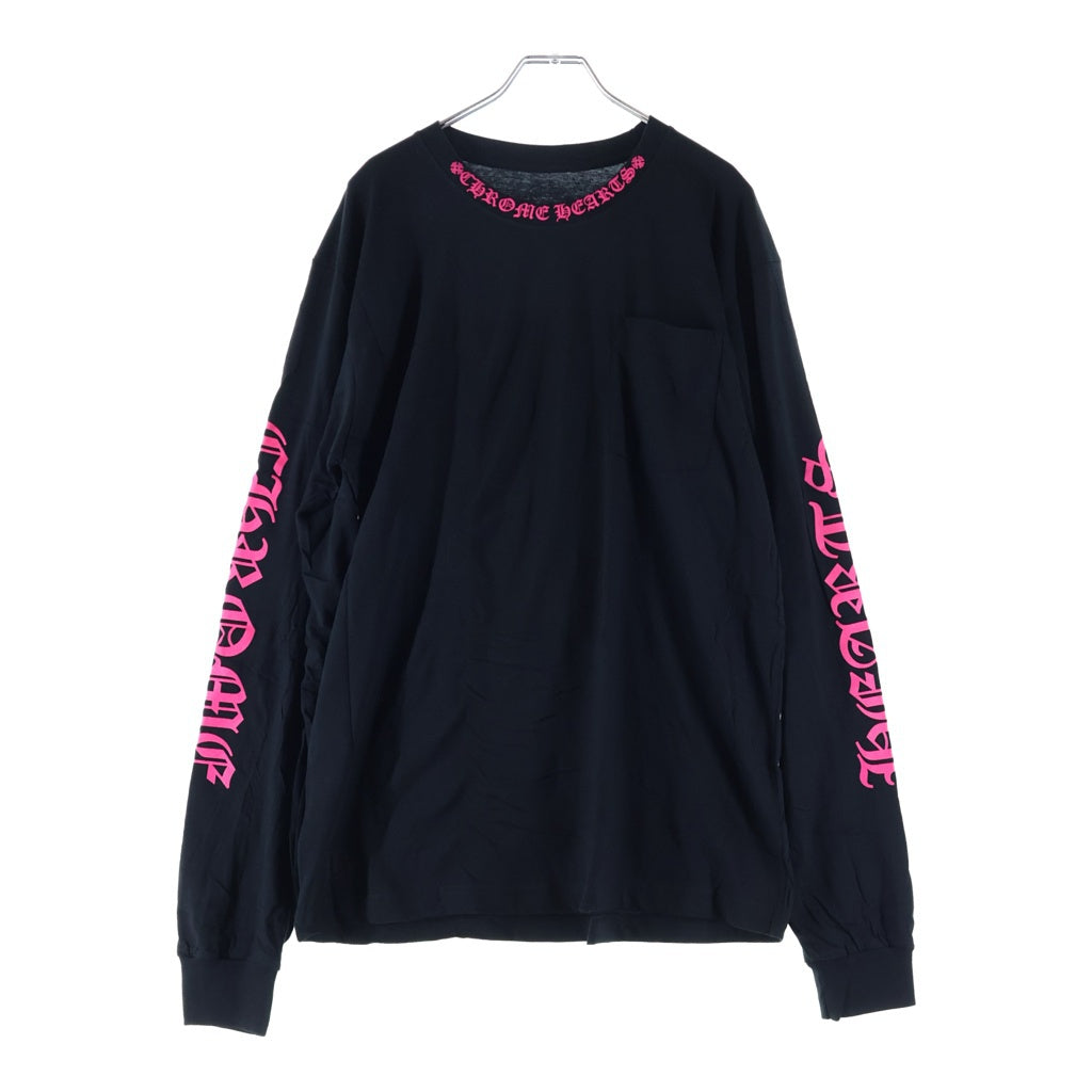 CHROME HEARTS レディース長袖　Sサイズ CHROME HEARTS(クロムハーツ) CH L S 1 ネックロゴ 長袖Tシャツ