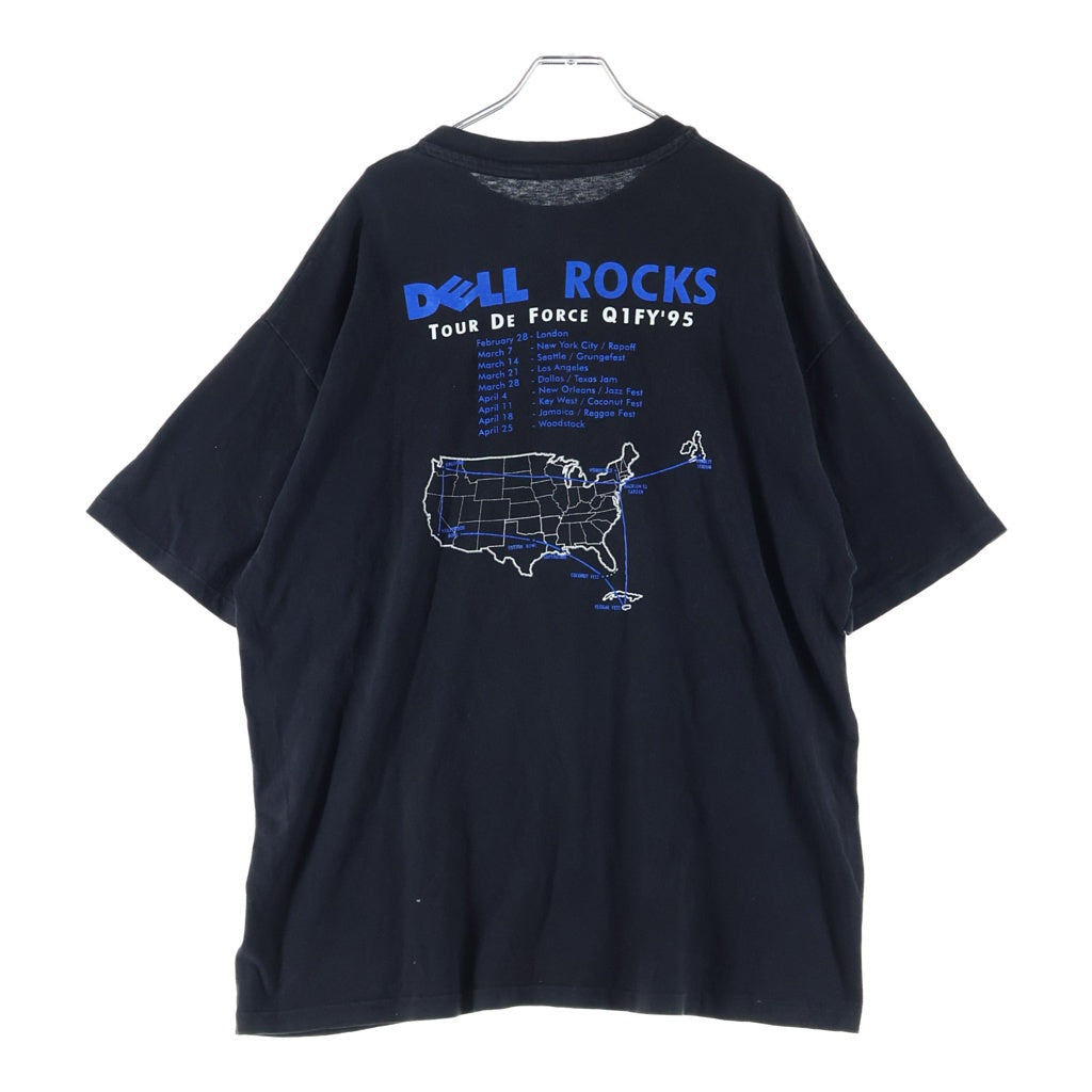 VINTAGE(ヴィンテージ) 90s DELL デル 企業TEE 半袖 クルーネック カットソー Tシャツ ブラック