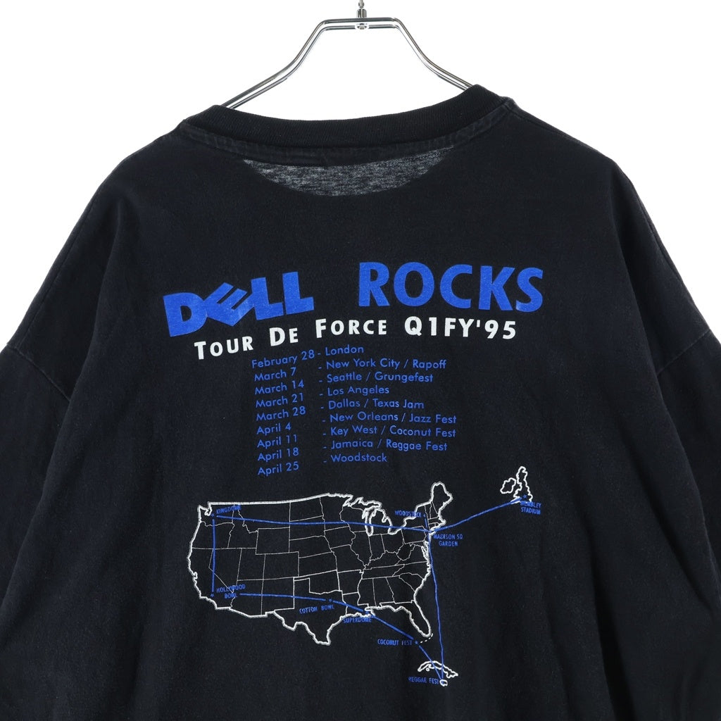 VINTAGE(ヴィンテージ) 90s DELL デル 企業TEE 半袖 クルーネック カットソー Tシャツ ブラック