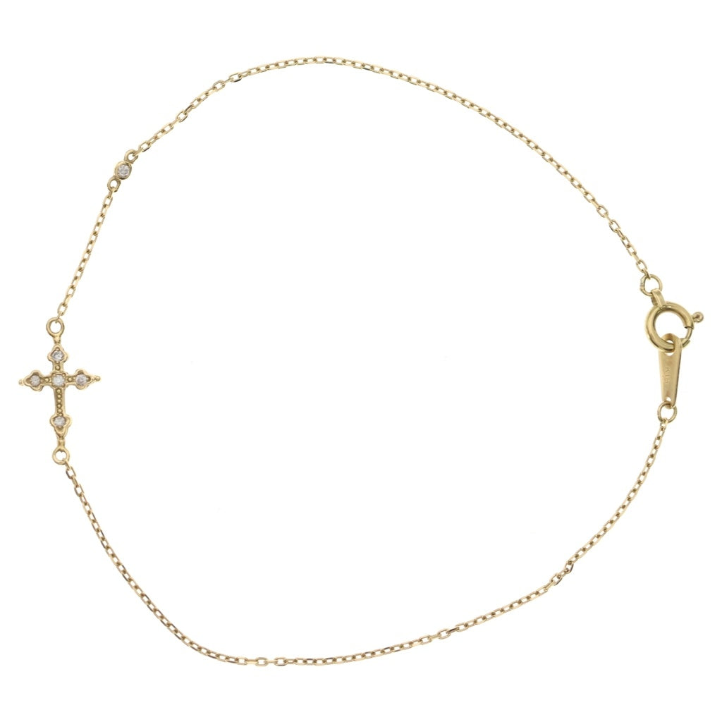 Loree Rodkin(ローリーロドキン) PETITE GOTHIC CROSS BRACELET プチ 