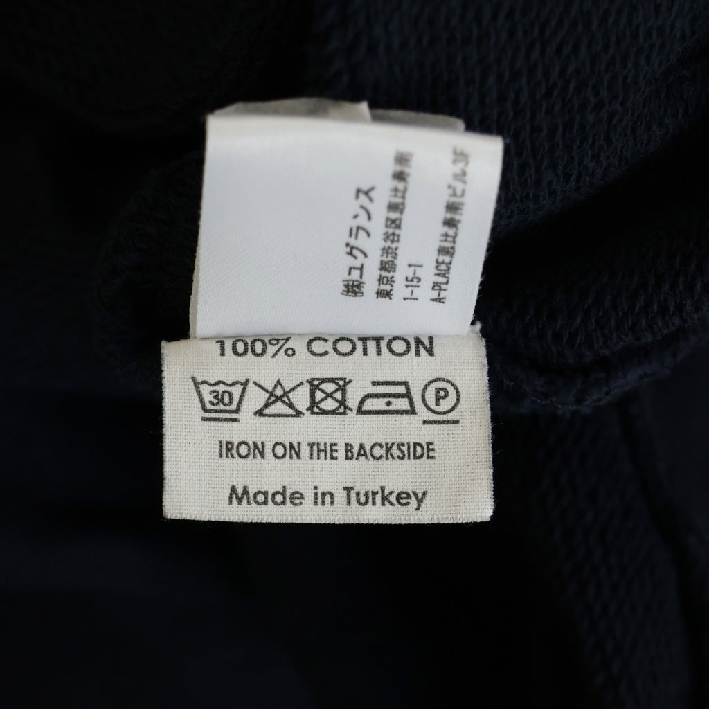 DRIES VAN NOTEN(ドリスヴァンノッテン) スプラッシュデザイン クルーネックスウェットトレーナー ネイビー/オレンジ