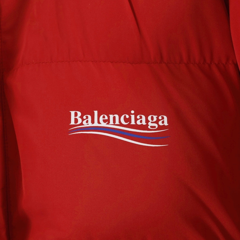 BALENCIAGA(バレンシアガ) 23AW キャンペーンロゴ パフィージャケット レッド 758045 TYD36