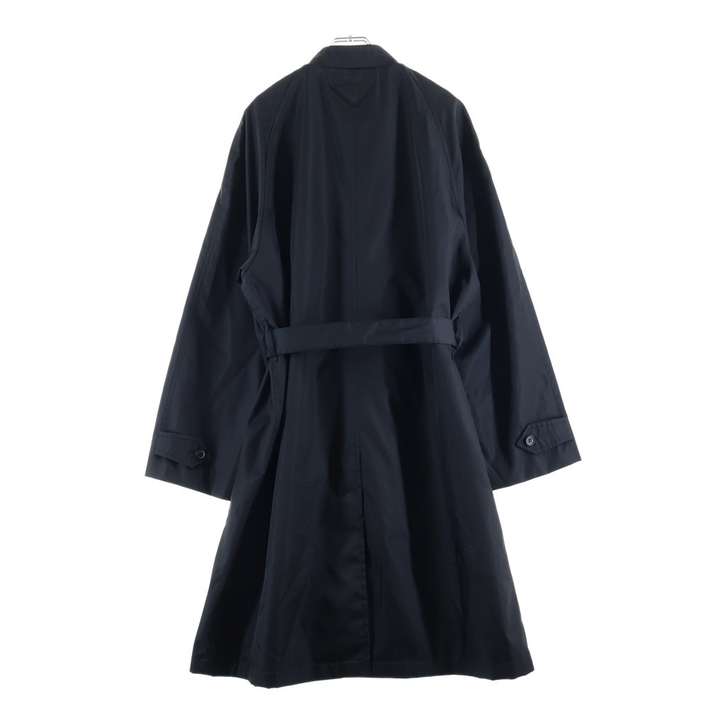 PRADA(プラダ) 24AW RE-NYLON 三角ロゴプレート リナイロン ロングコート ブラック 292107 S231 1WQ8 レディース