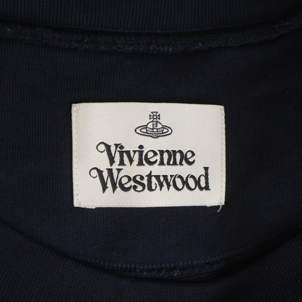 Vivienne Westwood(ヴィヴィアンウエストウッド) スプレーオーブプリント コットン クルーネック 長袖スウェット トレーナー 3I01000F-J0032