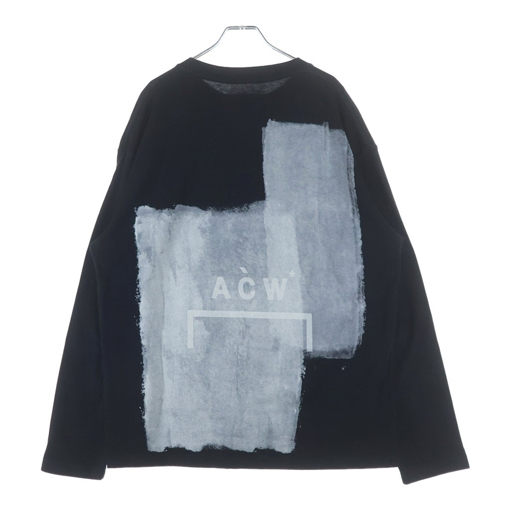 A-COLD-WALL(アコールドウォール) BLOCK PAINTED T-SHIRT ブロックペイント 長袖 クルーネック Tシャツ カットソー ブラック