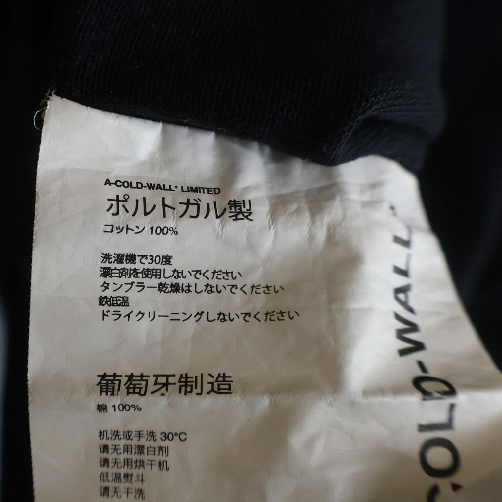 A-COLD-WALL(アコールドウォール) BLOCK PAINTED T-SHIRT ブロックペイント 長袖 クルーネック Tシャツ カットソー ブラック