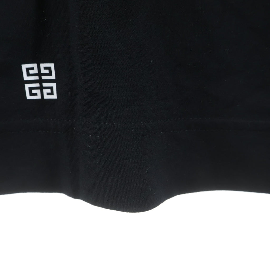 GIVENCHY(ジバンシィ) リバース 両面 ロゴプリント 半袖 クルーネック Tシャツ カットソー ブラック