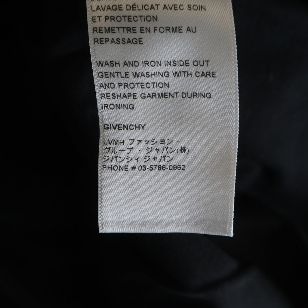 GIVENCHY(ジバンシィ) リバース 両面 ロゴプリント 半袖 クルーネック Tシャツ カットソー ブラック