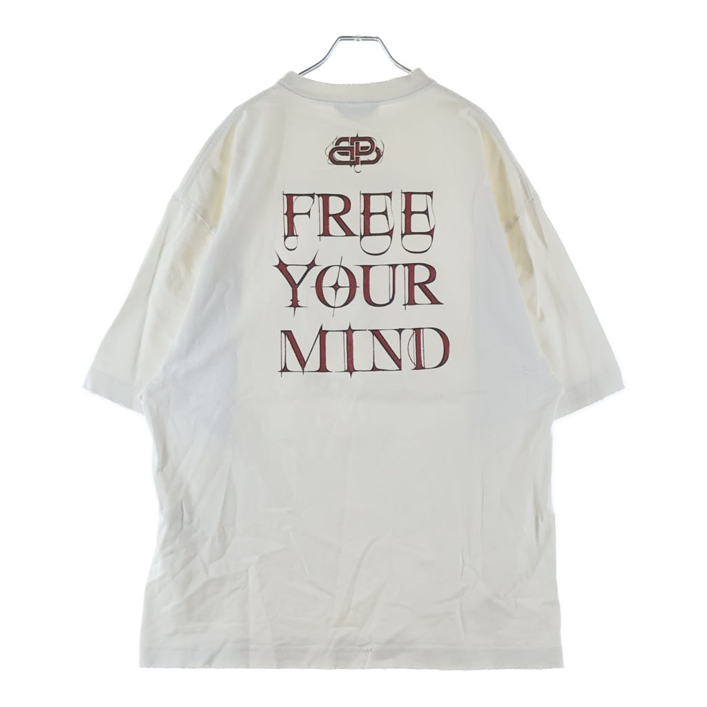 BALENCIAGA(バレンシアガ) 20AWGOTHIC OVERSIZE 半袖 クルーネック Tシャツ カットソー ホワイト 641614 TJV78