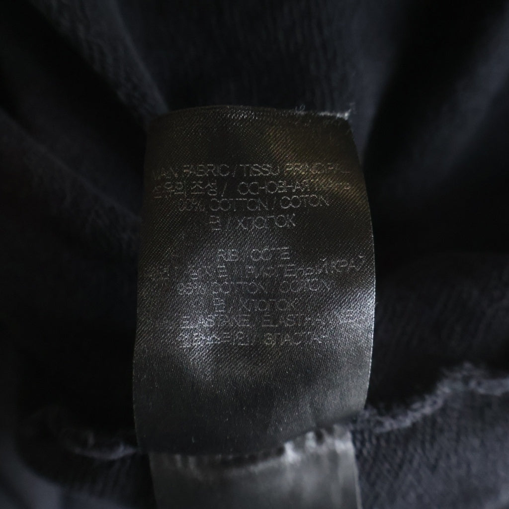 VETEMENTS(ヴェトモン) Sticker Zip-up Hoodie ステッカージップアップフーディー パーカー ブラック UA65HD210B