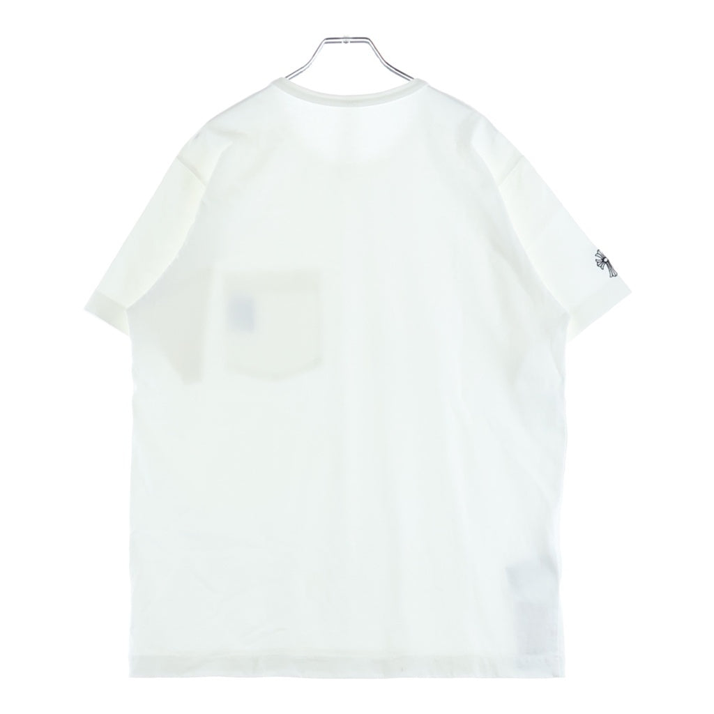 CHROME HEARTS(クロムハーツ) Y NOT S/S T-SHIRT 袖クロス刺繍 半袖カットソー ホワイト