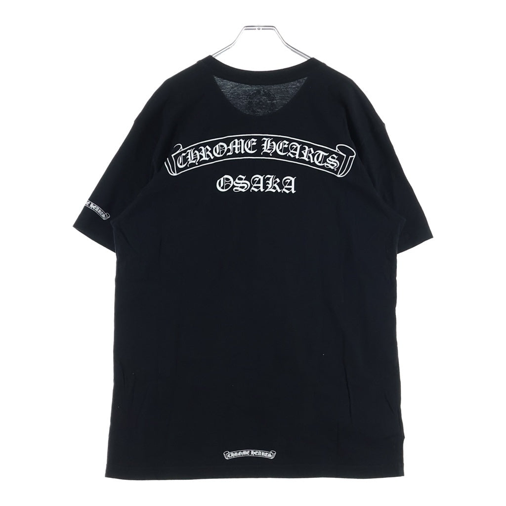 CHROME HEARTS(クロムハーツ) Osaka Scroll Label Logo Tee 大阪限定 大阪スクロールラベルロゴ ポケット付き 半袖Tシャツ ブラック