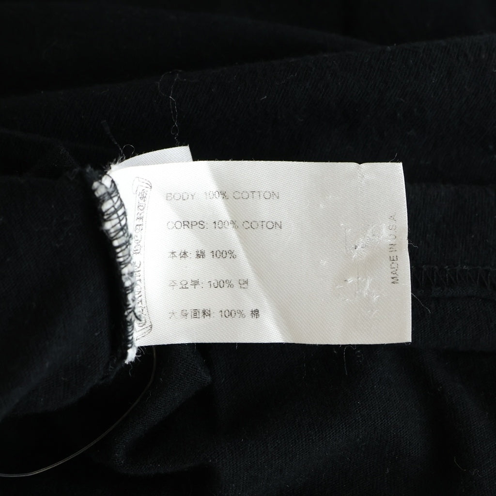 CHROME HEARTS(クロムハーツ) Osaka Scroll Label Logo Tee 大阪限定 大阪スクロールラベルロゴ ポケット付き 半袖Tシャツ ブラック