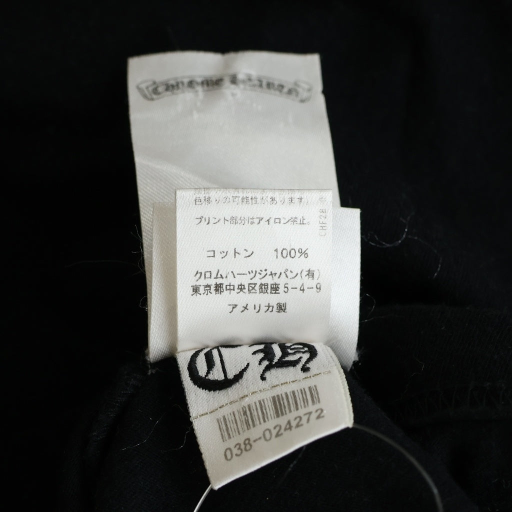 CHROME HEARTS(クロムハーツ) Osaka Scroll Label Logo Tee 大阪限定 大阪スクロールラベルロゴ ポケット付き 半袖Tシャツ ブラック