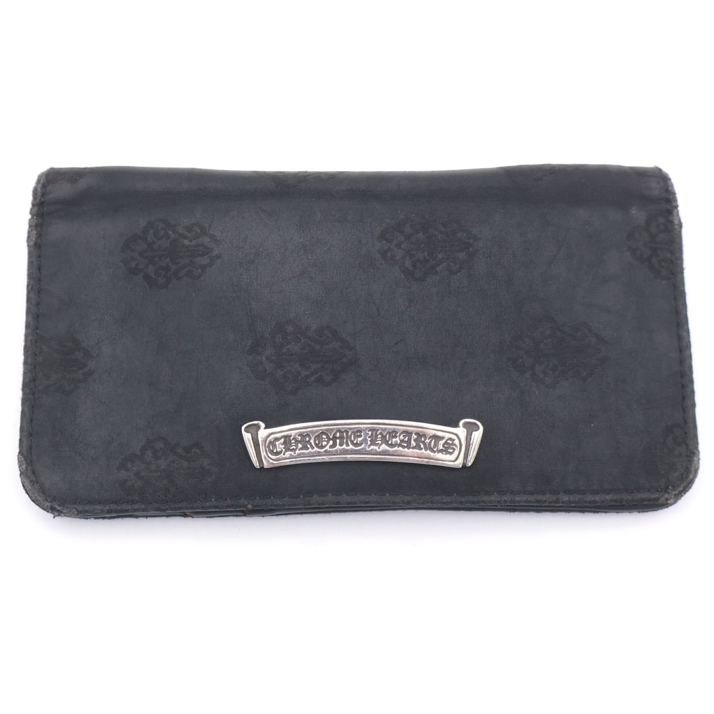 CHROME HEARTS(クロムハーツ) スクロールラベル ナイロンウォレット ブラック