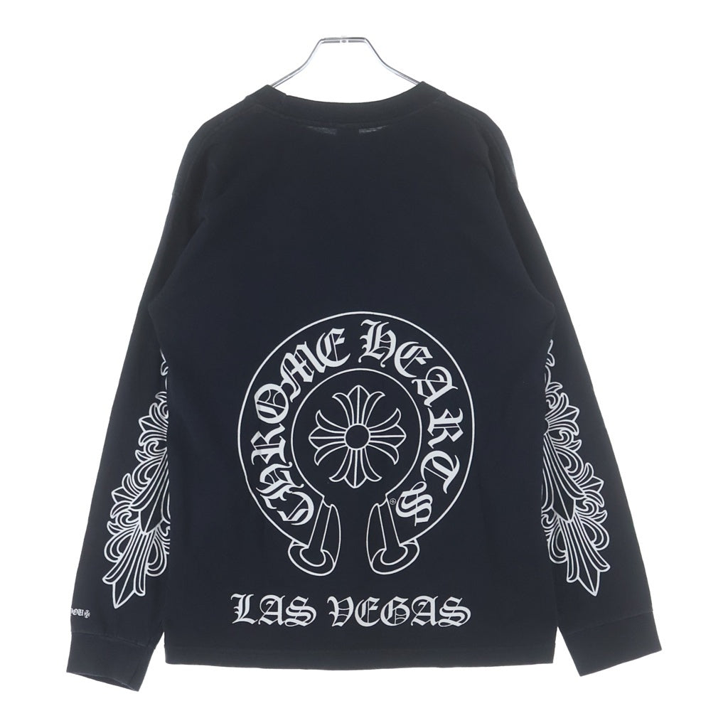 CHROME HEARTS(クロムハーツ) CH L S LTD ラスベガス限定袖フローラルプリント長袖カットソー ブラック