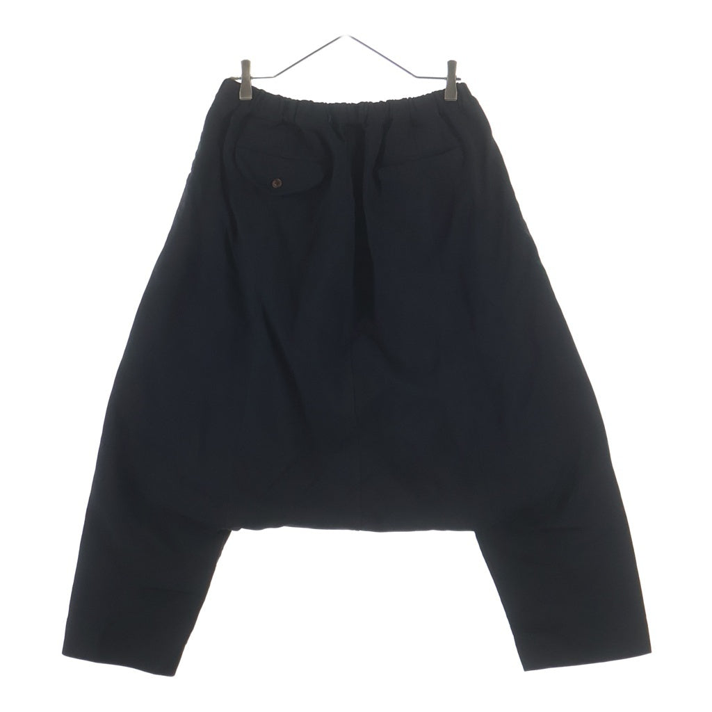 BLACK COMME des GARCONS(ブラックコムデギャルソン) ポリエステル サルエルパンツ ジョガーパンツ ブラック 1N-P021