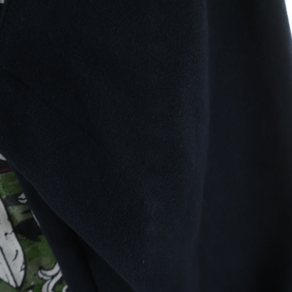CHROME HEARTS(クロムハーツ) OLD Dagger Zip Hoodie オールドモデル ダガープリント 裏地サーマル ジップパーカーパーカー フーディー ブラック