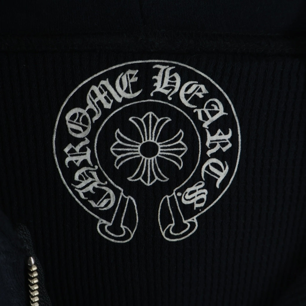 CHROME HEARTS(クロムハーツ) OLD Dagger Zip Hoodie オールドモデル ダガープリント 裏地サーマル ジップパーカーパーカー フーディー ブラック