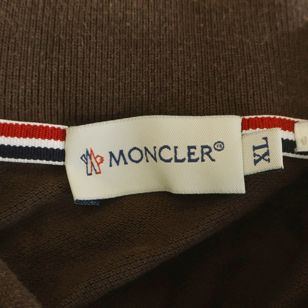 MONCLER(モンクレール) BEAMS別注 胸ロゴワッペン 半袖ポロシャツ ブラウン 84641