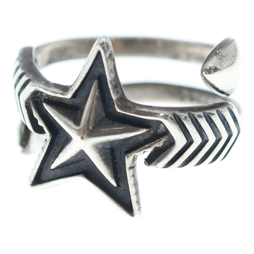 CODY SANDERSON(コディーサンダーソン) W-LARGE ARROW STAR FREE RING ダブルアロー ラージスターフリー リング シルバー