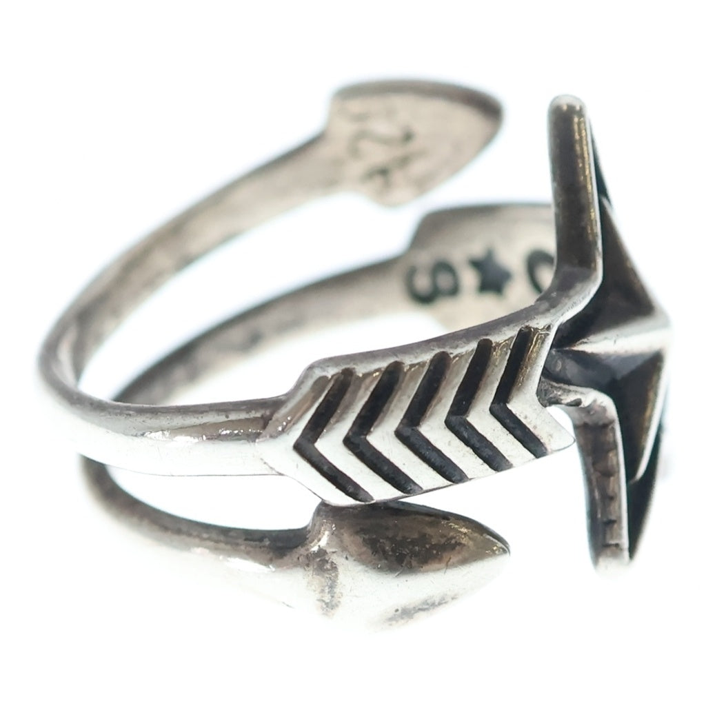 CODY SANDERSON(コディーサンダーソン) W-LARGE ARROW STAR FREE RING ダブルアロー ラージスターフリー リング シルバー