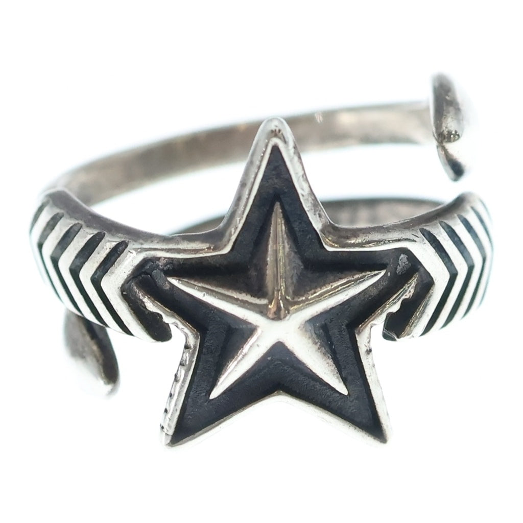 CODY SANDERSON(コディーサンダーソン) W-LARGE ARROW STAR FREE RING ダブルアロー ラージスターフリー リング シルバー