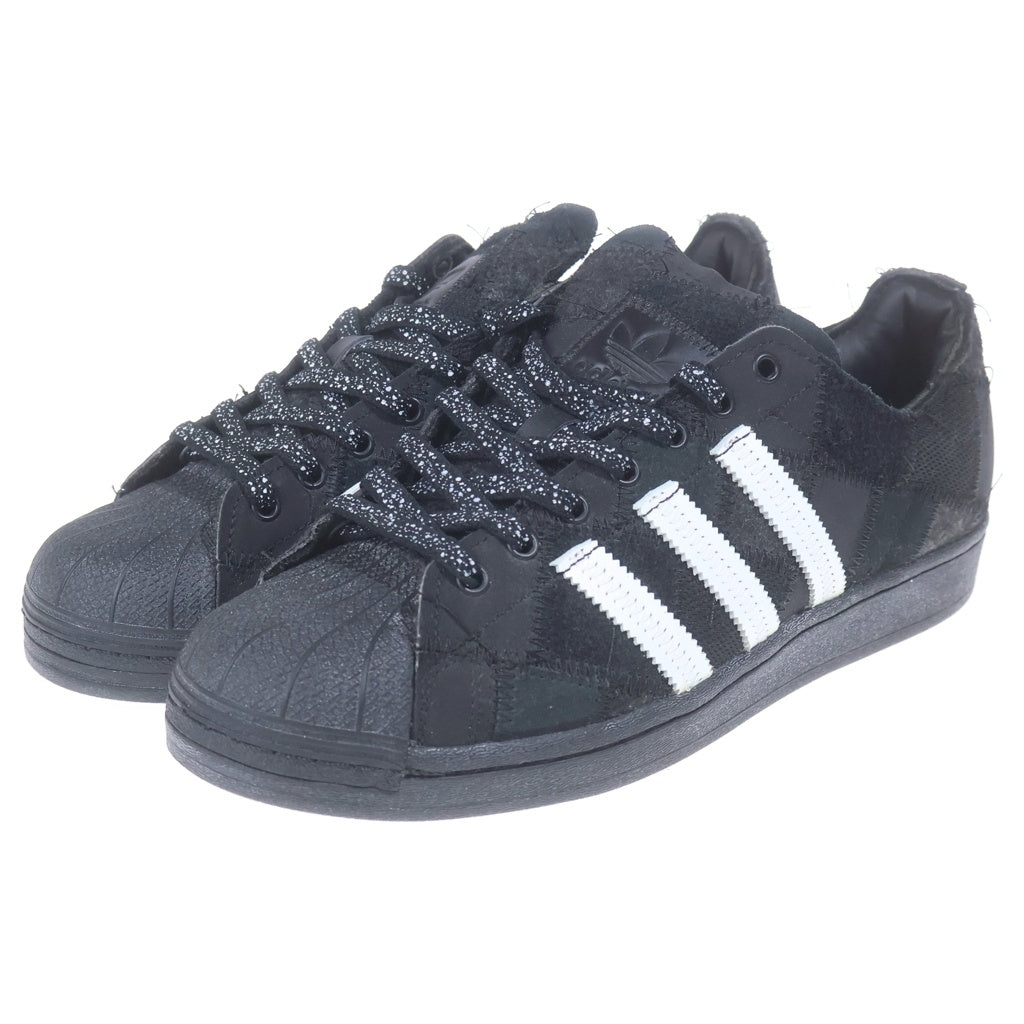 adidas(アディダス) ×RECOUTURE×atmos Superstar リクチュール アトモス コラボ スーパースター ローカットスニーカー ブラック GW3473 US9/27cm