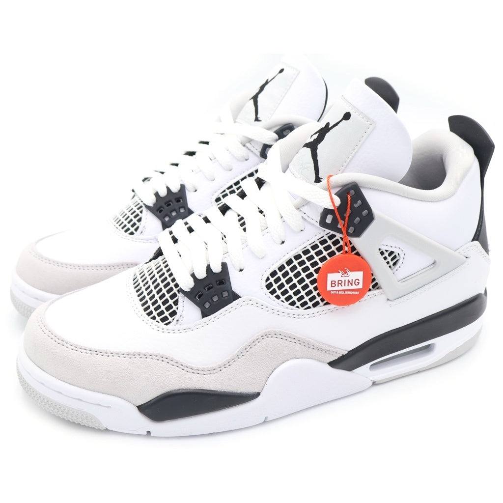 NIKE(ナイキ) AIR JORDAN 4 MILITARY BLACK エアジョーダン4 ハイカットスニーカー ホワイト US9.5/27.5cm DH6927-111