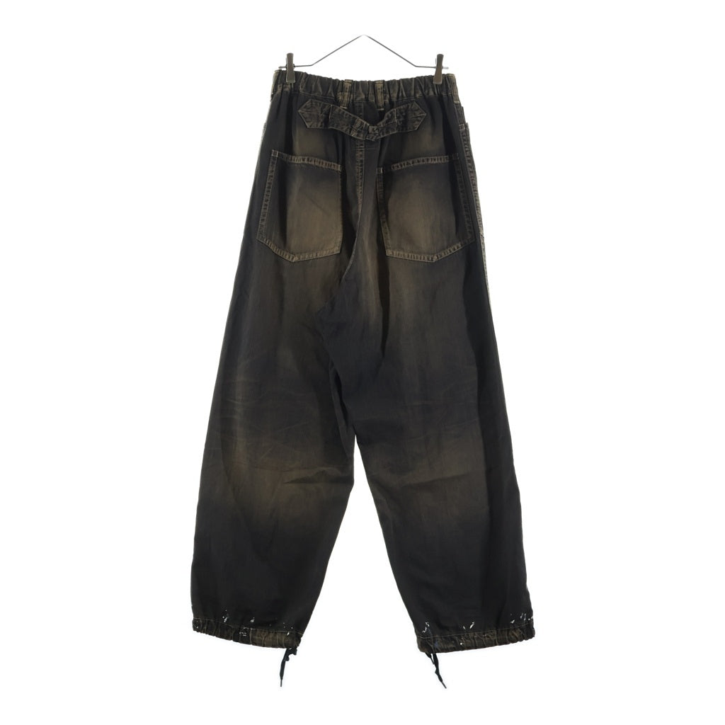 MAISON MIHARAYASUHIRO(メゾンミハラヤスヒロ) 24AW Painted Baker Jeans ペイント ベイカー デニム ブラウン A13PT025