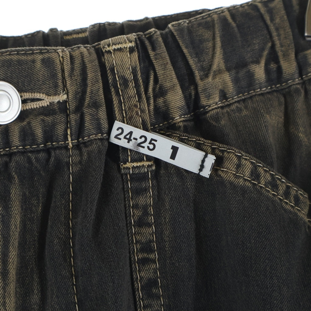 MAISON MIHARAYASUHIRO(メゾンミハラヤスヒロ) 24AW Painted Baker Jeans ペイント ベイカー デニム ブラウン A13PT025