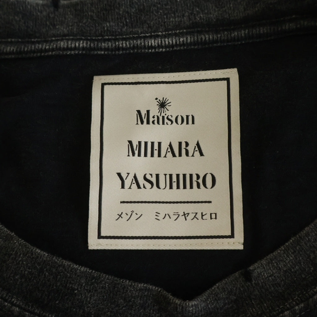 MAISON MIHARAYASUHIRO(メゾンミハラヤスヒロ) 24AW Distressed Cat Print デストロイ キャットプリント 半袖 クルーネック Tシャツ ブラック A13TS611