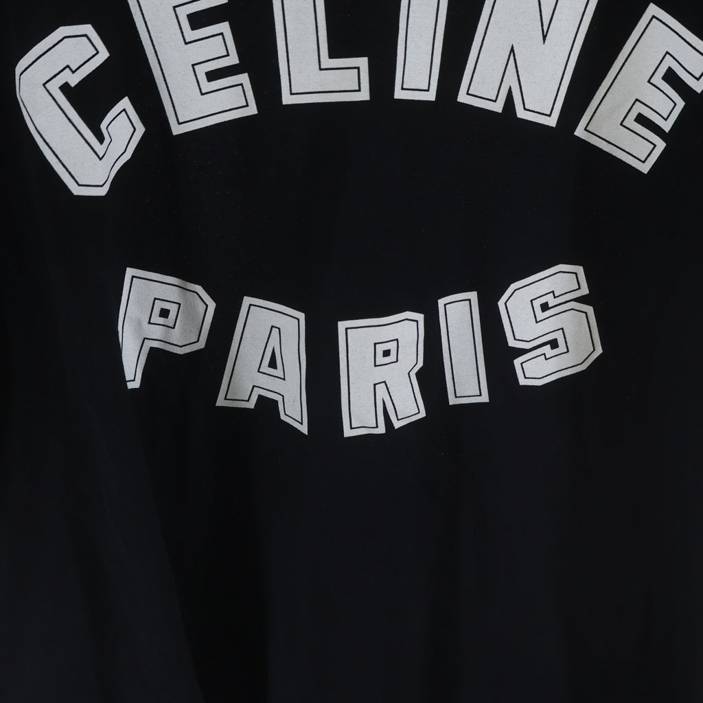 CELINE(セリーヌ) フロント アーチロゴ 半袖 クルーネック Tシャツ ブラック 2X84N671Q.38AW