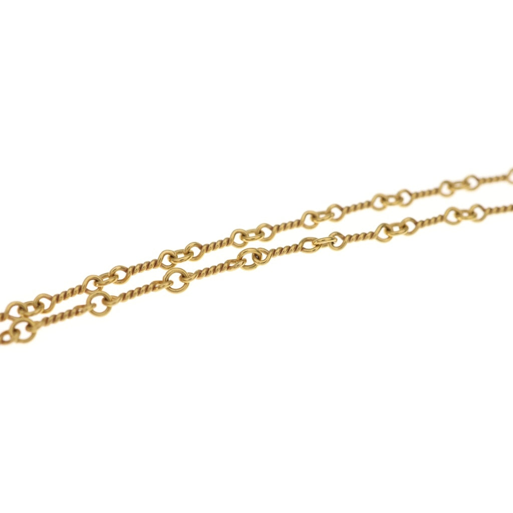 CHROME HEARTS(クロムハーツ) 22K NECKCHAIN T20 ツイストチェーンネックレス 20inch ゴールド BCA015