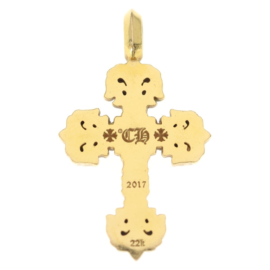 CHROME HEARTS(クロムハーツ) 22K FILIGREE TINY A/DIA タイニーフィリグリークロス アフターダイヤ ペンダントトップ ゴールド BCA045