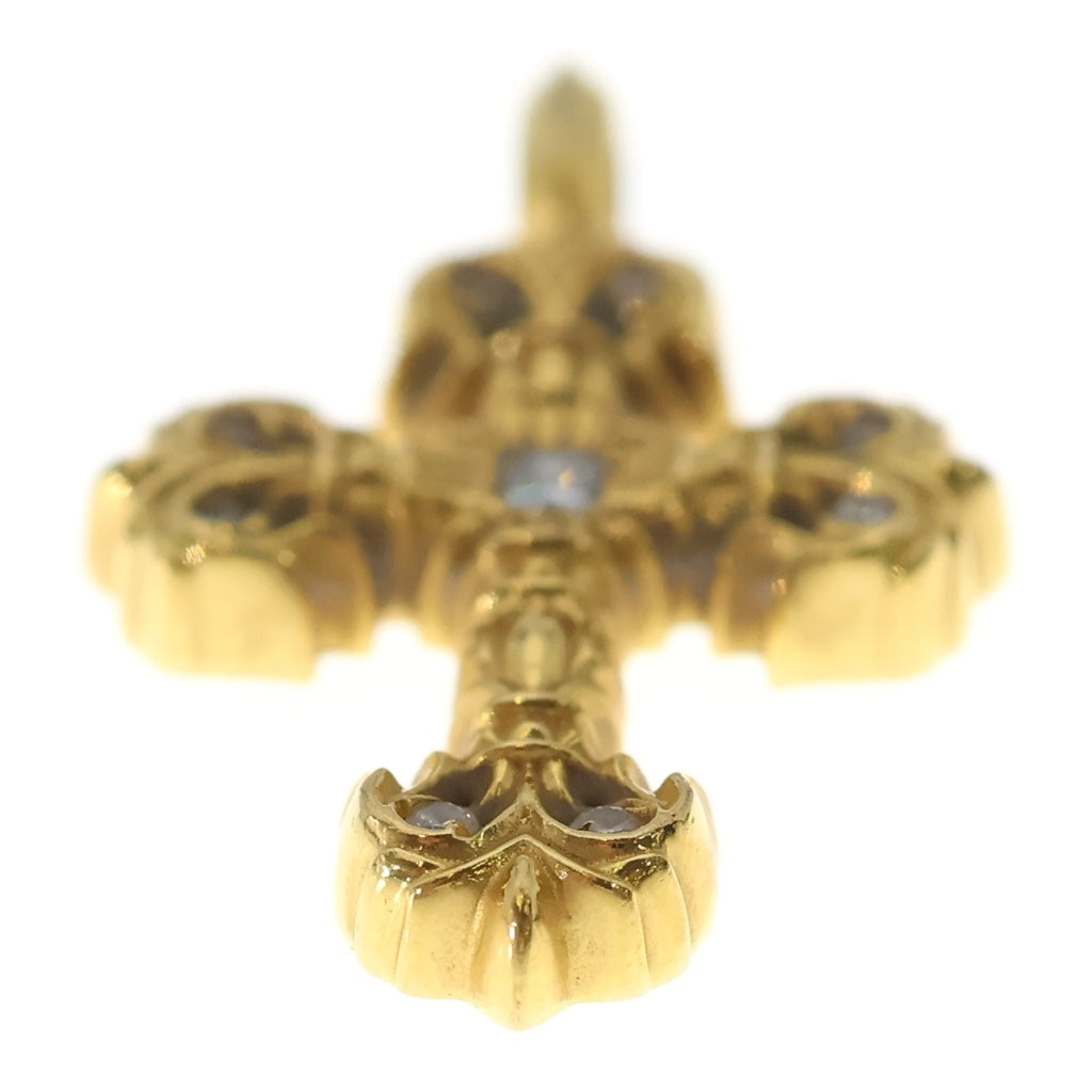 CHROME HEARTS(クロムハーツ) 22K FILIGREE TINY A/DIA タイニーフィリグリークロス アフターダイヤ ペンダントトップ ゴールド BCA045