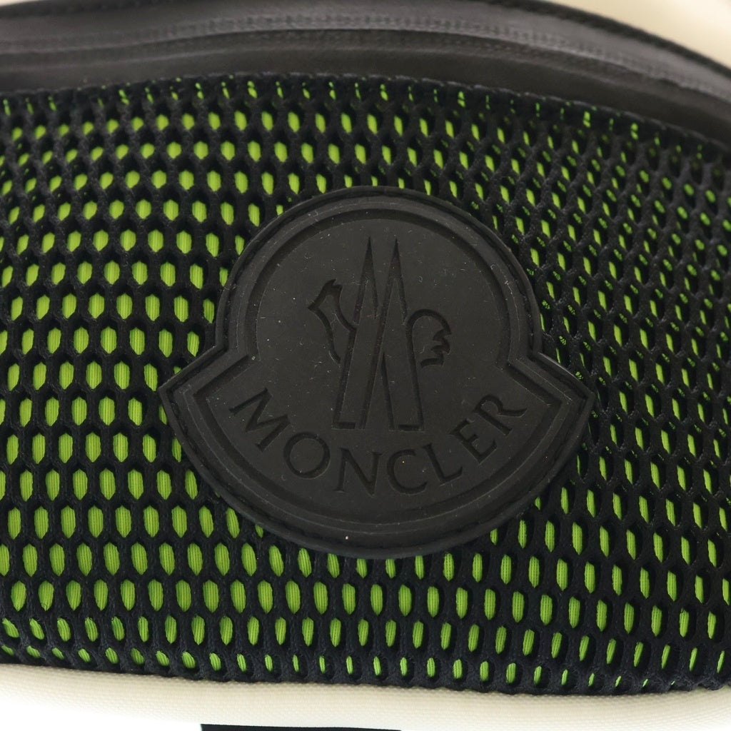 MONCLER(モンクレール) 19SS THEO MARSUPIO ラバーロゴ付 ボディバッグ ウエストポーチ ホワイト/ブラック E109A0063500 01ABP レディース