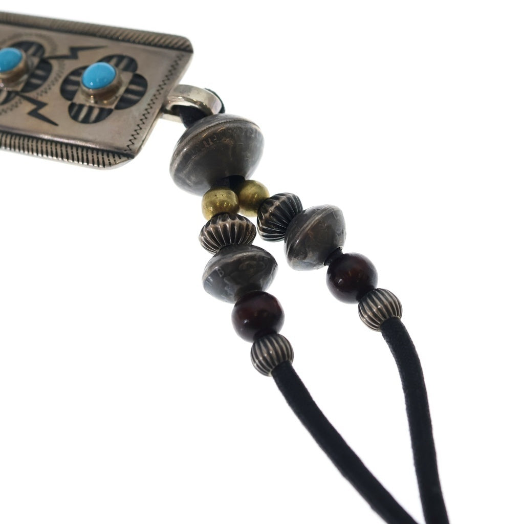 INDIAN JEWELRY(インディアンジュエリー) McKee Platero マッキープラテロ ナバホ族 ターコイズ ネックレス シルバー