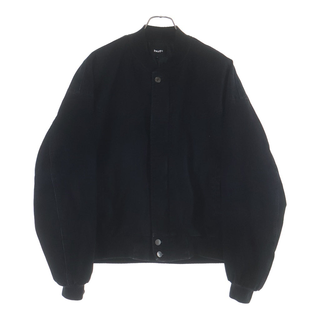 HUF(ハフ) BOMBER JACKET デニム ボンバージャケット ブラック