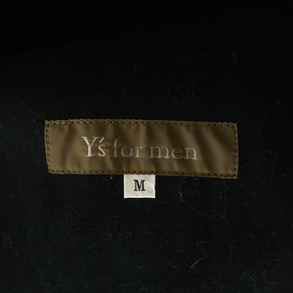 Y's for men(ワイズフォーメン) コットン フーディーロングコート ブラック MS-C06-001