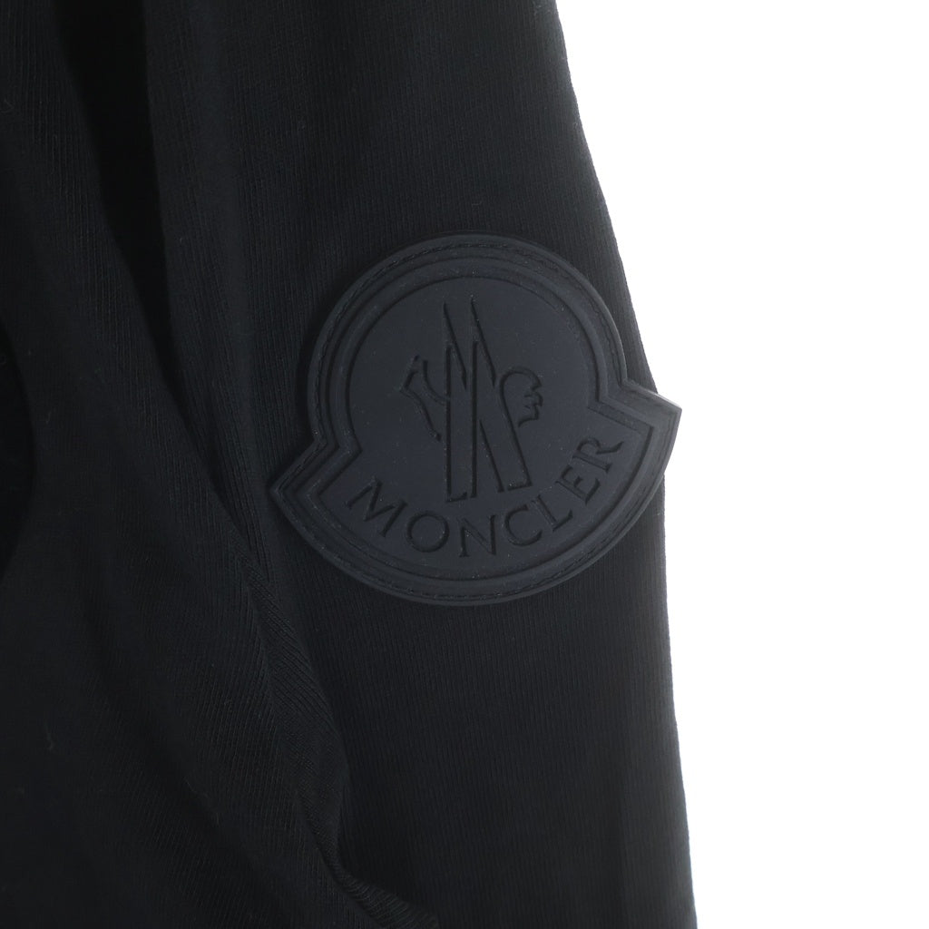MONCLER(モンクレール) ラバーワッペン付き 長袖Tシャツ ロングスリーブカットソー ブラック F20918D70710