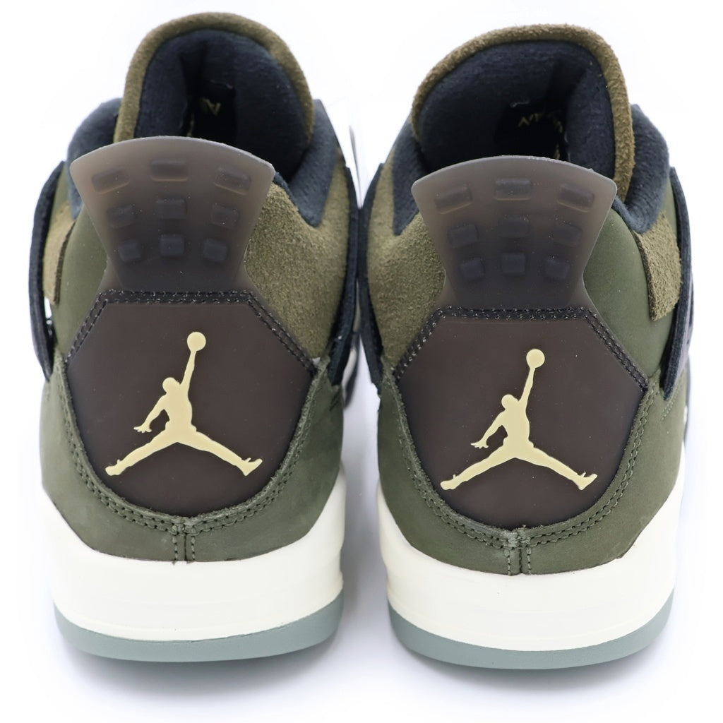 NIKE(ナイキ) AIR JORDAN4 RETRO SE CRAFT OLIVE エアジョーダン4 クラフト オリーブ ハイカットスニーカー カーキ US9/27.0cm FB9927-200