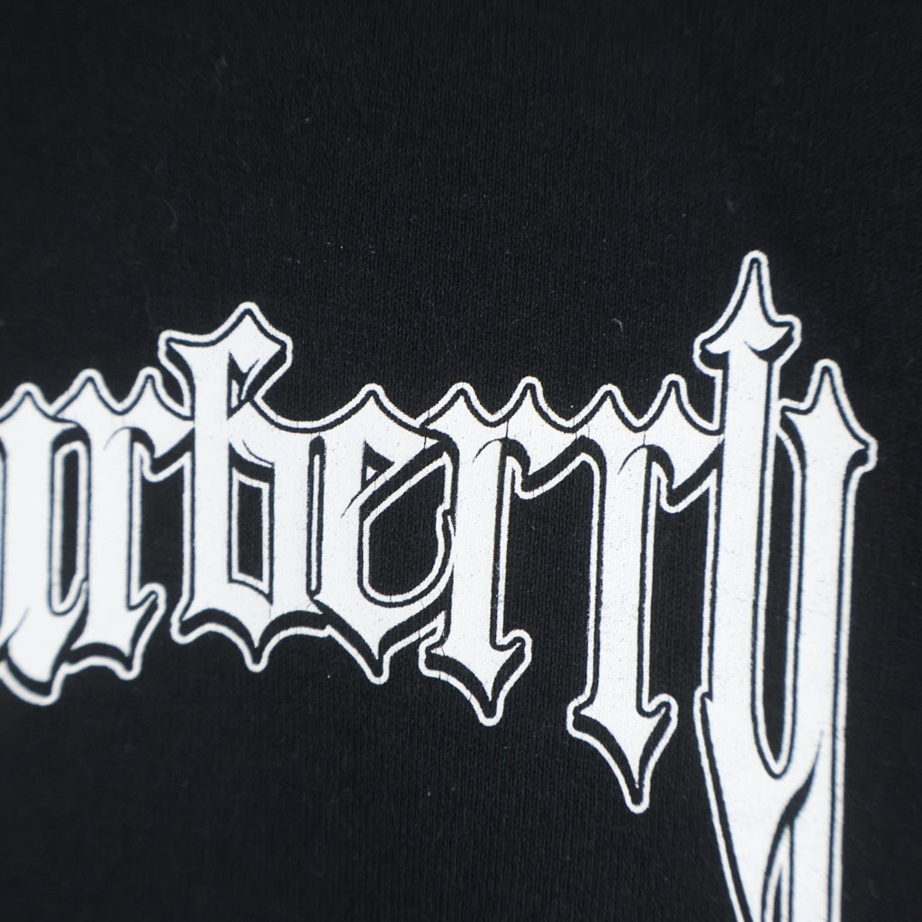 BURBERRY(バーバリー) ロゴプリント半袖Tシャツ クルーネックカットソー ブラック 8070132