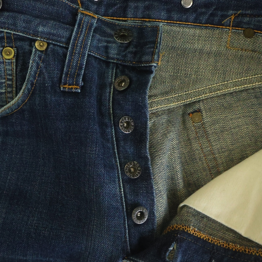 Levi's(リーバイス) 90s 201 1920年モデル 復刻 ボタン裏555 シンチバック ボタンフライ デニムパンツ ジーンズ インディゴ 20201 0020