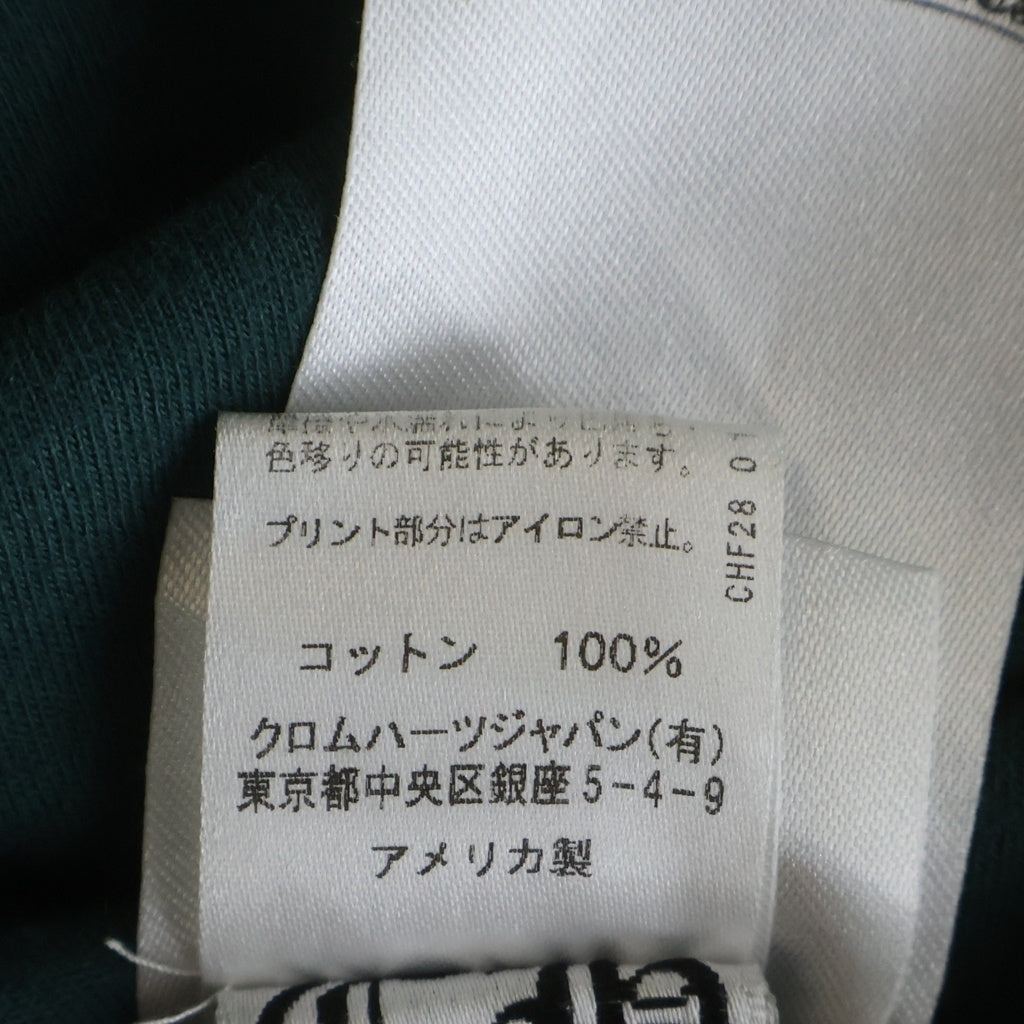 CHROME HEARTS(クロムハーツ) Horseshoe L/S Tee ホースシュー アームプリント ロングスリーブTシャツ クルーネック長袖カットソー グリーン/イエロー