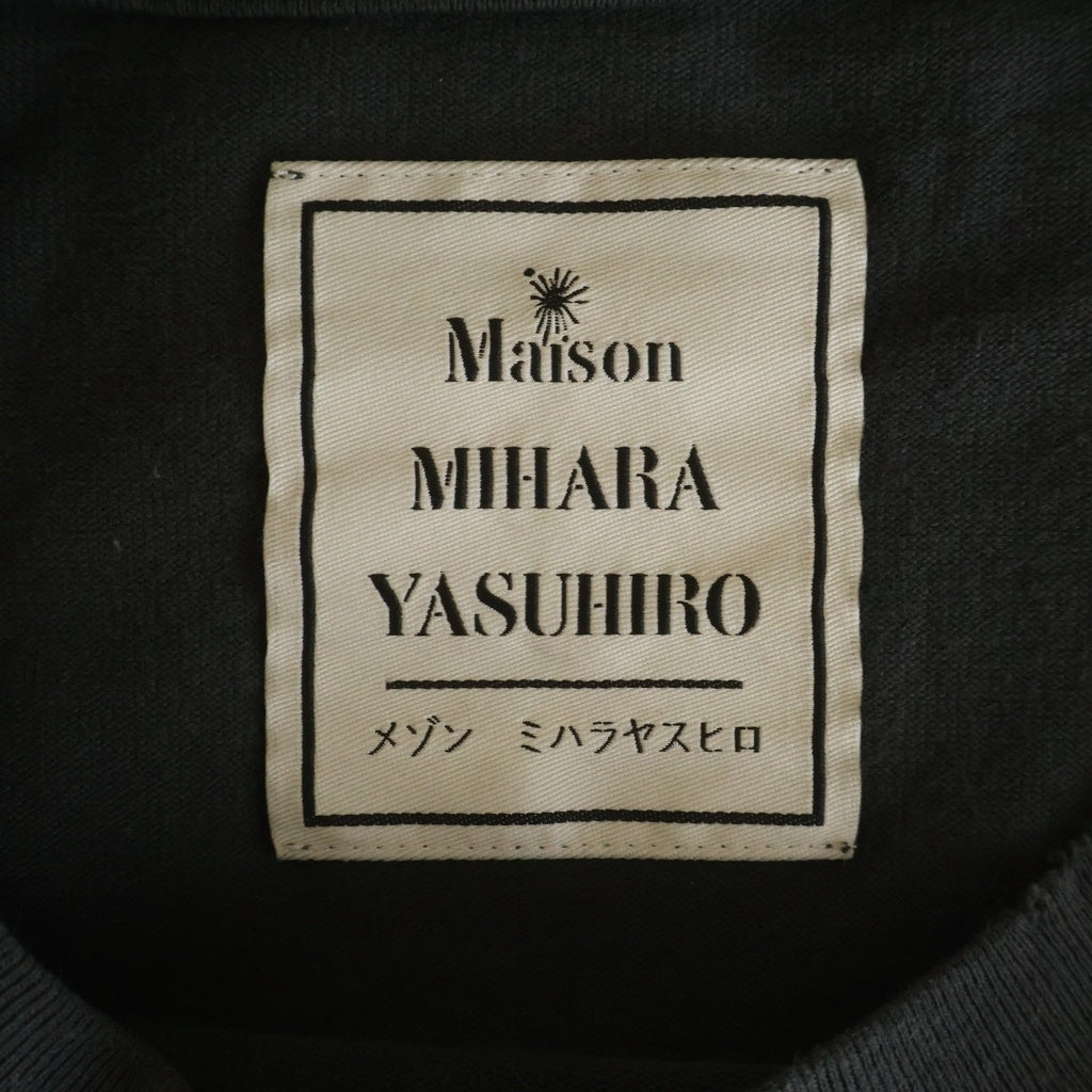 MAISON MIHARAYASUHIRO(メゾンミハラヤスヒロ) LEON Print Distressed LS T-shirt レオン プリントディストレスドロングスリーブTシャツ クルーネック長袖カットソー グレー J14LT761